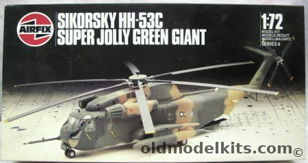Airfix 1/72 Sikorsky HH-53C Super Jolly Green Giant - USAF 67th Rescue and Recovery Sq Woodbridge England or Israeli Air Force, 06003 plastic model kit